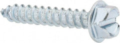Value Collection - #14 Hex Washer Head Slotted Sheet Metal Screw - Steel, 1-1/2" Length Under Head, Grade 2 - Apex Tool & Supply