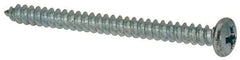 Value Collection - #6 Pan Head Phillips Sheet Metal Screw - Steel, 1-3/4" Length Under Head, Grade 2 - Apex Tool & Supply