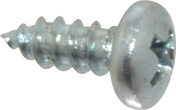 Value Collection - #7 Pan Head Phillips Sheet Metal Screw - Steel, 3/8" Length Under Head, Grade 2 - Apex Tool & Supply