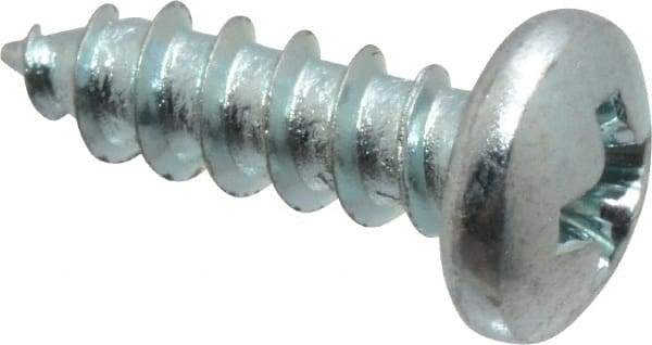 Value Collection - #7 Pan Head Phillips Sheet Metal Screw - Steel, 1/2" Length Under Head, Grade 2 - Apex Tool & Supply