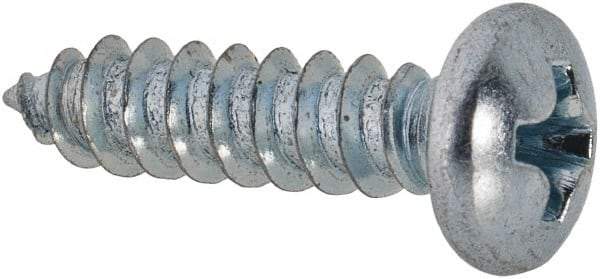 Value Collection - #7 Pan Head Phillips Sheet Metal Screw - Steel, 5/8" Length Under Head, Grade 2 - Apex Tool & Supply