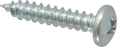 Value Collection - #7 Pan Head Phillips Sheet Metal Screw - Steel, 3/4" Length Under Head, Grade 2 - Apex Tool & Supply