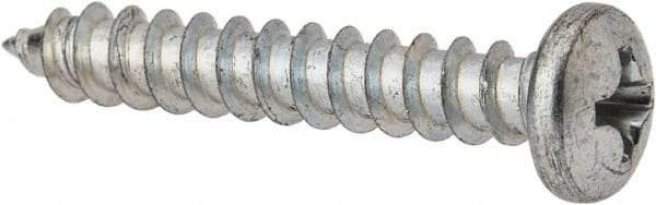 Value Collection - #7 Pan Head Phillips Sheet Metal Screw - Steel, 1" Length Under Head, Grade 2 - Apex Tool & Supply