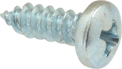 Value Collection - #8 Pan Head Phillips Sheet Metal Screw - Steel, 1/2" Length Under Head, Grade 2 - Apex Tool & Supply