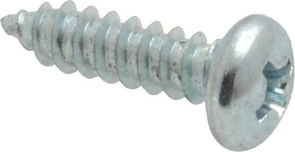 Value Collection - #8 Pan Head Phillips Sheet Metal Screw - Steel, 5/8" Length Under Head, Grade 2 - Apex Tool & Supply