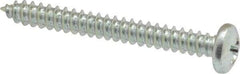 Value Collection - #8 Pan Head Phillips Sheet Metal Screw - Steel, 1-1/2" Length Under Head, Grade 2 - Apex Tool & Supply