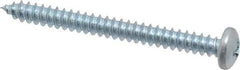 Value Collection - #8 Pan Head Phillips Sheet Metal Screw - Steel, 1-3/4" Length Under Head, Grade 2 - Apex Tool & Supply