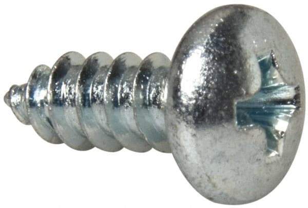 Value Collection - #10 Pan Head Phillips Sheet Metal Screw - Steel, 1/2" Length Under Head, Grade 2 - Apex Tool & Supply