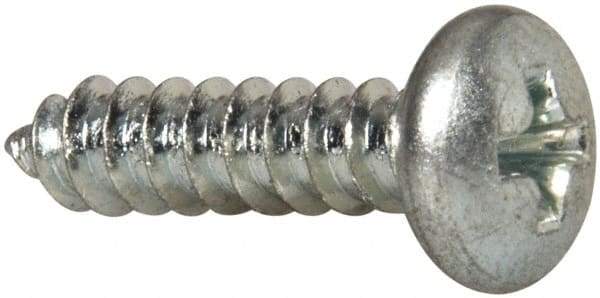 Value Collection - #10 Pan Head Phillips Sheet Metal Screw - Steel, 3/4" Length Under Head, Grade 2 - Apex Tool & Supply