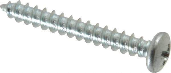 Value Collection - #10 Pan Head Phillips Sheet Metal Screw - Steel, 1-1/2" Length Under Head, Grade 2 - Apex Tool & Supply