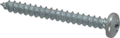 Value Collection - #10 Pan Head Phillips Sheet Metal Screw - Steel, 1-3/4" Length Under Head, Grade 2 - Apex Tool & Supply