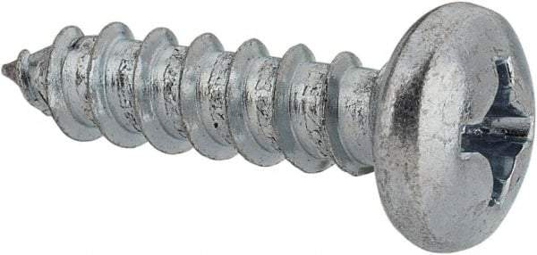 Value Collection - #12 Pan Head Phillips Sheet Metal Screw - Steel, 7/8" Length Under Head, Grade 2 - Apex Tool & Supply