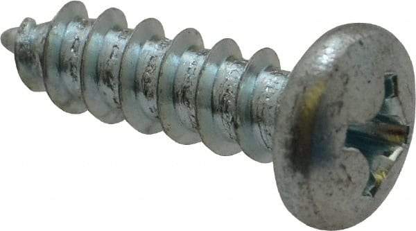 Value Collection - #14 Pan Head Phillips Sheet Metal Screw - Steel, 7/8" Length Under Head, Grade 2 - Apex Tool & Supply