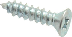 Value Collection - #4 Flat Head Phillips Sheet Metal Screw - Steel, 1/2" OAL, Grade 2 - Apex Tool & Supply