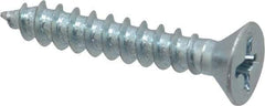Value Collection - #8 Flat Head Phillips Sheet Metal Screw - Steel, 1" OAL, Grade 2 - Apex Tool & Supply