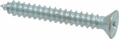 Value Collection - #8 Flat Head Phillips Sheet Metal Screw - Steel, 1-1/4" OAL, Grade 2 - Apex Tool & Supply