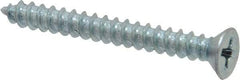 Value Collection - #8 Flat Head Phillips Sheet Metal Screw - Steel, 1-1/2" OAL, Grade 2 - Apex Tool & Supply