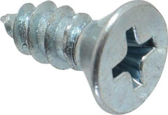 Value Collection - #10 Flat Head Phillips Sheet Metal Screw - Steel, 1/2" OAL, Grade 2 - Apex Tool & Supply
