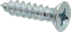 Value Collection - #12 Flat Head Phillips Sheet Metal Screw - Steel, 1" OAL, Grade 2 - Apex Tool & Supply