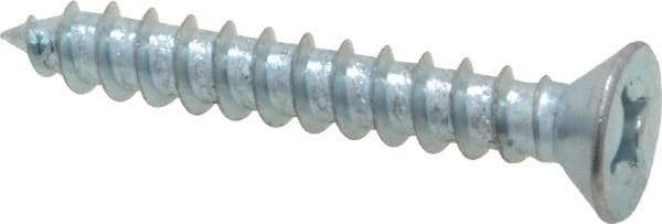 Value Collection - #12 Flat Head Phillips Sheet Metal Screw - Steel, 1-1/2" OAL, Grade 2 - Apex Tool & Supply