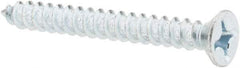 Value Collection - #12 Flat Head Phillips Sheet Metal Screw - Steel, 2" OAL, Grade 2 - Apex Tool & Supply