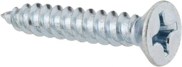Value Collection - #14 Flat Head Phillips Sheet Metal Screw - Steel, 1-1/2" OAL, Grade 2 - Apex Tool & Supply