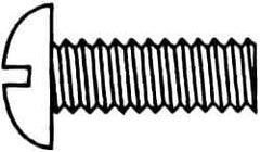 Value Collection - #5-40 UNC, 7/16" Length Under Head Slotted Drive Machine Screw - Round Head, Grade J82 Steel, Zinc-Plated Finish, Without Washer - Apex Tool & Supply