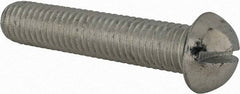 Value Collection - 1/2-13 UNC, 2-1/2" Length Under Head Slotted Drive Machine Screw - Round Head, Alloy Steel, Zinc-Plated Finish, Without Washer - Apex Tool & Supply