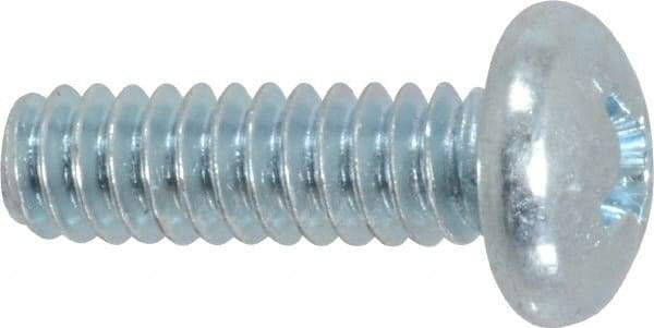 Value Collection - #10-24 UNC, 5/8" Length Under Head Phillips Drive Machine Screw - Pan Head, Grade 2 Steel, Zinc-Plated Finish, Without Washer - Apex Tool & Supply