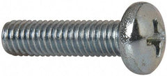 Value Collection - #10-32 UNF, 3/4" Length Under Head Phillips Drive Machine Screw - Pan Head, Grade 2 Steel, Zinc-Plated Finish, Without Washer - Apex Tool & Supply