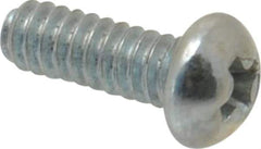 Value Collection - #4-40 UNC, 5/16" Length Under Head Phillips Drive Machine Screw - Round Head, Grade 2 Steel, Zinc-Plated Finish, Without Washer - Apex Tool & Supply