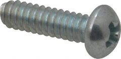Value Collection - #4-40 UNC, 3/8" Length Under Head Phillips Drive Machine Screw - Round Head, Grade 2 Steel, Zinc-Plated Finish, Without Washer - Apex Tool & Supply
