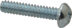 Value Collection - #4-40 UNC, 1/2" Length Under Head Phillips Drive Machine Screw - Round Head, Grade 2 Steel, Zinc-Plated Finish, Without Washer - Apex Tool & Supply