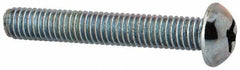 Value Collection - #10-32 UNF, 1-1/4" Length Under Head Phillips Drive Machine Screw - Round Head, Grade 2 Steel, Zinc-Plated Finish, Without Washer - Apex Tool & Supply
