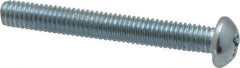 Value Collection - #10-32 UNF, 1-1/2" Length Under Head Phillips Drive Machine Screw - Round Head, Grade 2 Steel, Zinc-Plated Finish, Without Washer - Apex Tool & Supply