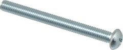 Value Collection - #10-32 UNF, 2" Length Under Head Phillips Drive Machine Screw - Round Head, Grade 2 Steel, Zinc-Plated Finish, Without Washer - Apex Tool & Supply
