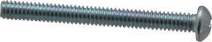 Value Collection - 1/4-20 UNC, 2-1/2" Length Under Head Phillips Drive Machine Screw - Round Head, Grade 2 Steel, Zinc-Plated Finish, Without Washer - Apex Tool & Supply