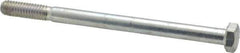 Made in USA - 5/16-18 UNC, 4-1/2" Length Under Head Hex Head Cap Screw - Partially Threaded, Grade 5 Steel, Zinc-Plated Finish, 1/2" Hex - Apex Tool & Supply