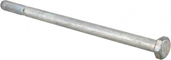 Made in USA - 5/16-18 UNC, 5-1/2" Length Under Head Hex Head Cap Screw - Partially Threaded, Grade 5 Steel, Zinc-Plated Finish, 1/2" Hex - Apex Tool & Supply