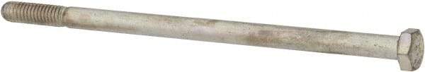 Made in USA - 5/16-18 UNC, 6" Length Under Head Hex Head Cap Screw - Partially Threaded, Grade 5 Steel, Zinc-Plated Finish, 1/2" Hex - Apex Tool & Supply