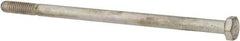 Made in USA - 5/16-18 UNC, 6" Length Under Head Hex Head Cap Screw - Partially Threaded, Grade 5 Steel, Zinc-Plated Finish, 1/2" Hex - Apex Tool & Supply