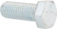 Made in USA - 9/16-12 UNC, 1-1/2" Length Under Head Hex Head Cap Screw - Fully Threaded, Grade 5 Steel, Zinc-Plated Finish, 13/16" Hex - Apex Tool & Supply