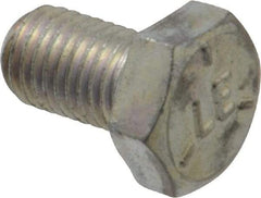 Made in USA - 5/16-24 UNF, 1/2" Length Under Head Hex Head Cap Screw - Fully Threaded, Grade 5 Steel, Zinc-Plated Finish, 1/2" Hex - Apex Tool & Supply