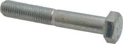 Made in USA - 5/16-24 UNF, 2" Length Under Head Hex Head Cap Screw - Partially Threaded, Grade 5 Steel, Zinc-Plated Finish, 1/2" Hex - Apex Tool & Supply