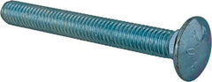 Value Collection - 3/8-16 UNC 3-1/4" Length Under Head, Standard Square Neck, Carriage Bolt - Grade 2 Steel, Zinc-Plated Finish - Apex Tool & Supply