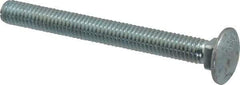 Value Collection - 3/8-16 UNC 3-1/2" Length Under Head, Standard Square Neck, Carriage Bolt - Grade 2 Steel, Zinc-Plated Finish - Apex Tool & Supply