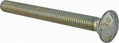 Value Collection - 3/8-16 UNC 3-3/4" Length Under Head, Standard Square Neck, Carriage Bolt - Grade 2 Steel, Zinc-Plated Finish - Apex Tool & Supply