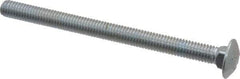 Value Collection - 3/8-16 UNC 5" Length Under Head, Standard Square Neck, Carriage Bolt - Grade 2 Steel, Zinc-Plated Finish - Apex Tool & Supply