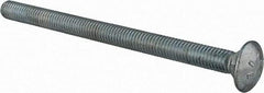 Value Collection - 3/8-16 UNC 5-1/2" Length Under Head, Standard Square Neck, Carriage Bolt - Grade 2 Steel, Zinc-Plated Finish - Apex Tool & Supply