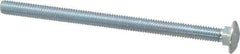 Value Collection - 3/8-16 UNC 6" Length Under Head, Standard Square Neck, Carriage Bolt - Grade 2 Steel, Zinc-Plated Finish - Apex Tool & Supply